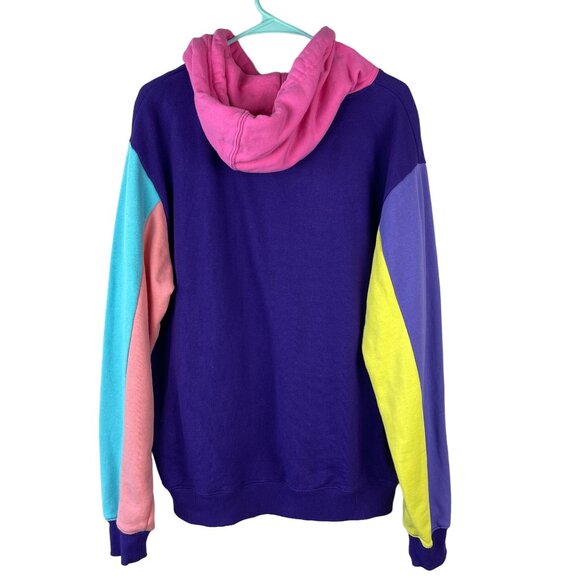 Karl Jacobs Enchantment Hoodie Mens M Purple Multi Colorblock Gamer Streetwear‎ - Picture 3 of 16